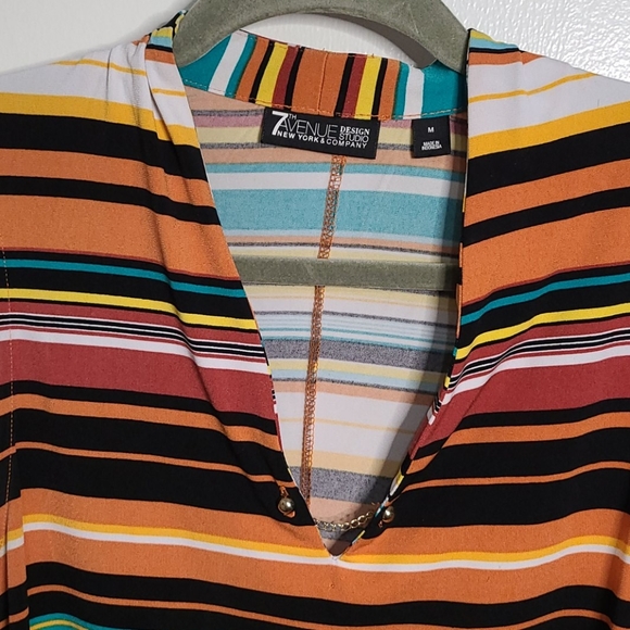 Striped Rouched Blouse - Picture 2 of 4